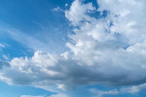 蓝天 背景 长,蓝天映衬下的长生画卷